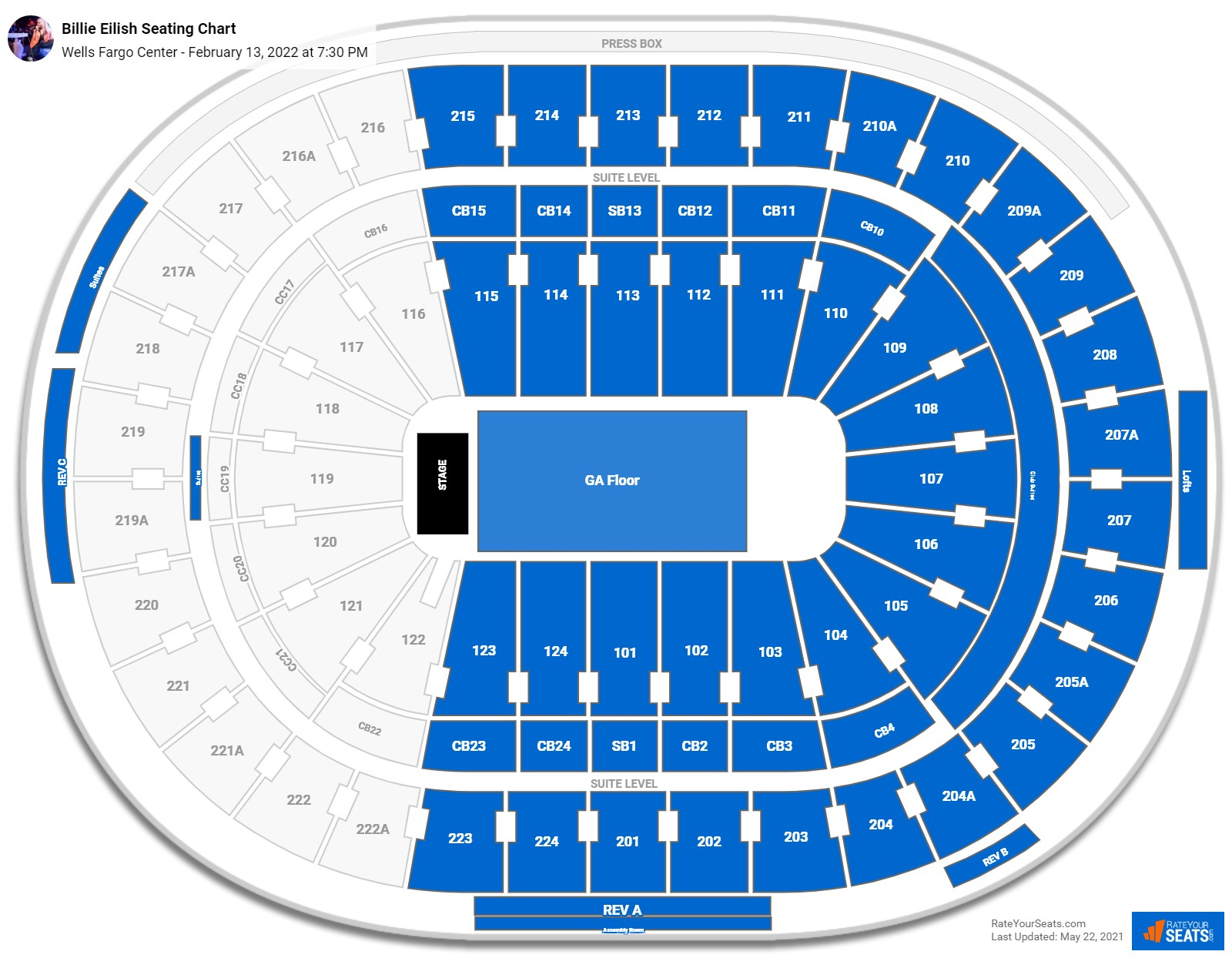 Wells Fargo Center Seating Charts For Concerts RateYourSeats